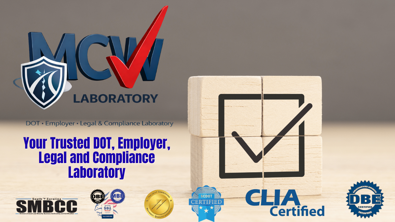 DBE Certified, MBE Certified, SBA 8(a) Certified — MCW Laboratory Spartanburg SC